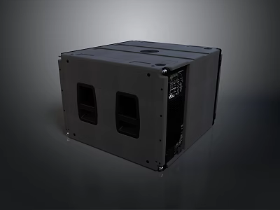 Black Computer Case With Ventilation Openings And Sturdy Metal Structure 3d model