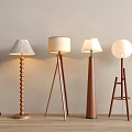 Antique floor lamp floor lamp combination 3d model