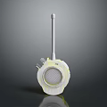 Sleek White Electronic Device With Long Thin Antenna Mesh Opening And Bottom Ports Design