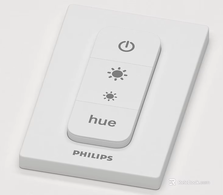 Philips Hue Smart Switch Panel With Power And Brightness Control Features 3d model 