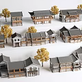 New Chinese Style Homestay Country House Chinese Style Ancient Architecture Commercial Architecture Ancient Town Architecture Background Ancient Architecture 3d model