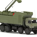 MLRS multiple rocket launcher system rocket launcher missile launcher long-range rocket launcher system missile system 3d model