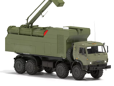MLRS multiple rocket launcher system rocket launcher missile launcher long-range rocket launcher system missile system 3d model