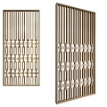 Modern Screen Partition Wooden Partition Screen 3d model