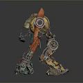 Robot Assistant Small Robot Butler Robot Butler Figure Game Figure 3d model
