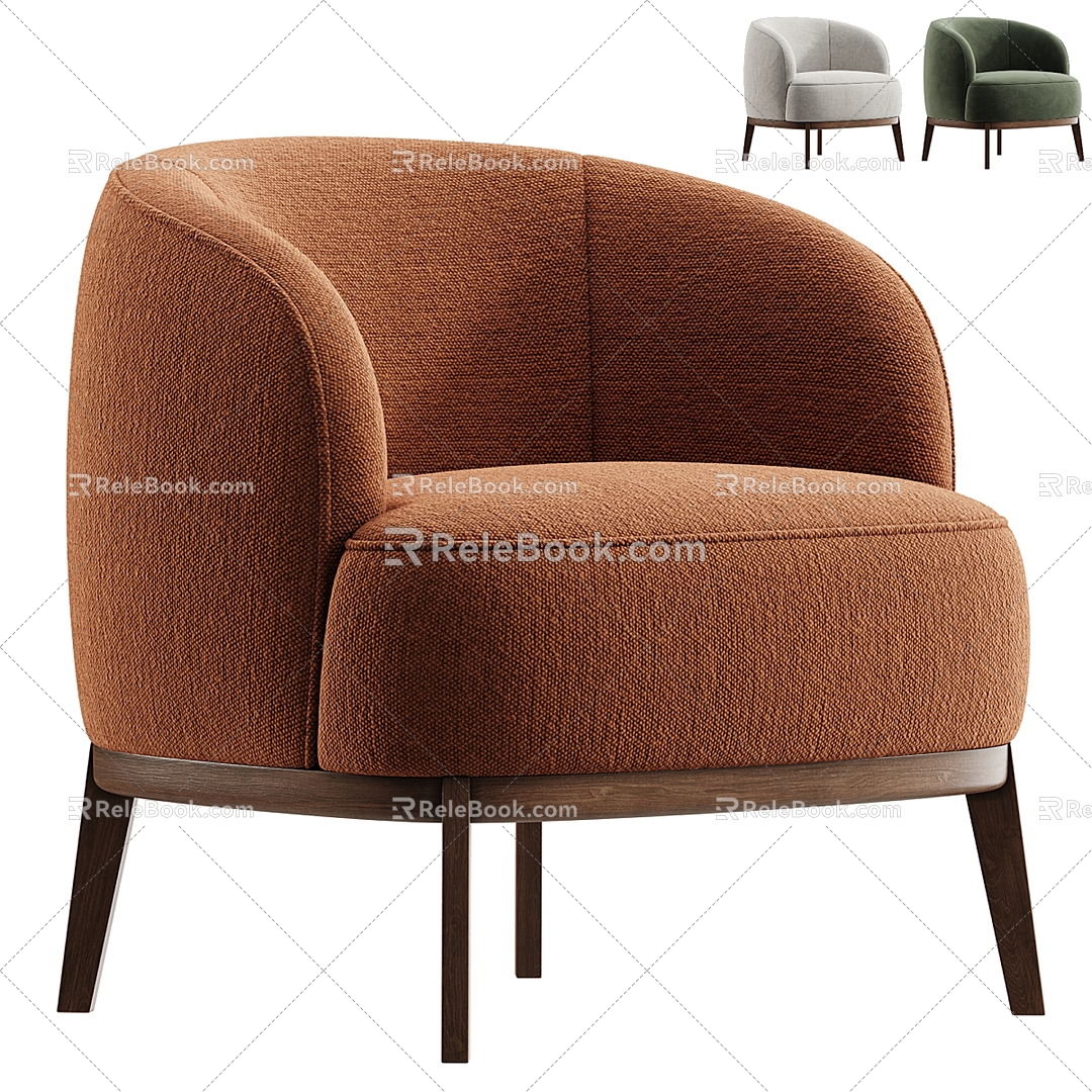 Modern Domkapa Single Sofa 3d model