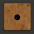 Wooden Dice Shaped Household Item With Circular Holes And Smooth Surface