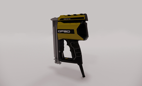 modern nail gun air nail gun 3d model