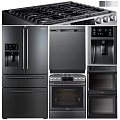 Sleek Modern Stainless Steel Kitchen Appliances Featuring Refrigerator Oven Dishwasher And Stove