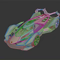 Futuristic Green Sports Car With Sleek Aerodynamic Design And Concept Features