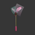 Adorable Cat Playing With Pink Feather Toy Wand For Fun Playtime