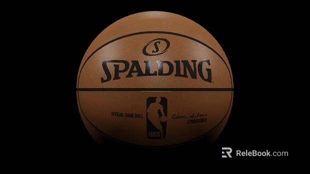 Spalding Official NBA Basketball High Quality Sports Equipment For Training And Games 3d model 