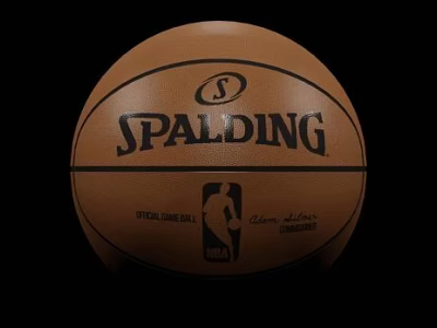 Spalding Official NBA Basketball High Quality Sports Equipment For Training And Games 3d model
