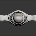 Decorative Dagger Weapon with Silver Blade and Intricate Carved Hilt Design