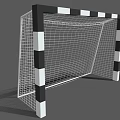 Sports Equipment Football Goal with Black and White Frame and Net for Training