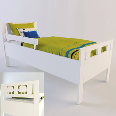 Children's bed 3d model Children's bed 3d model