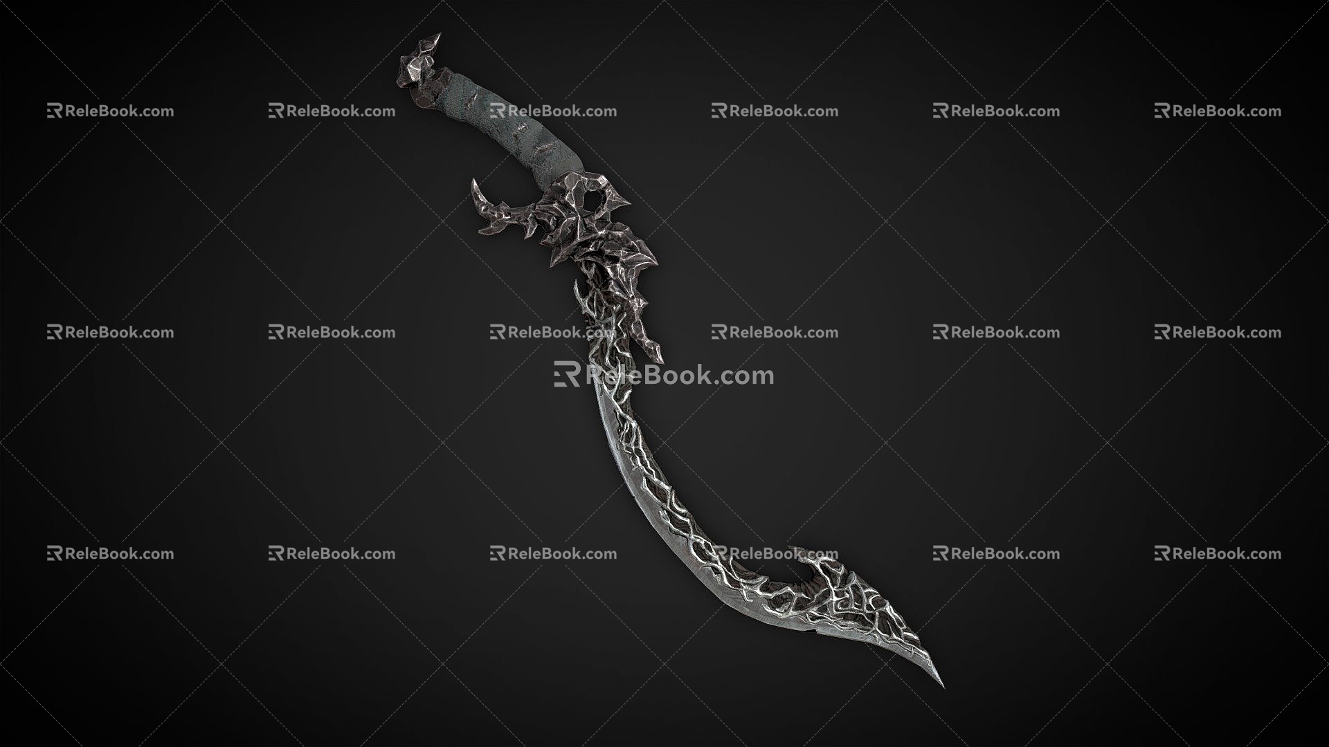 Scimitar Medieval Dark Fantasy Weapon model