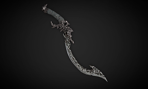 Scimitar Medieval Dark Fantasy Weapon 3d model