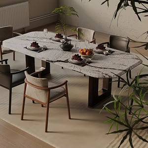 Modern table combination 3d model