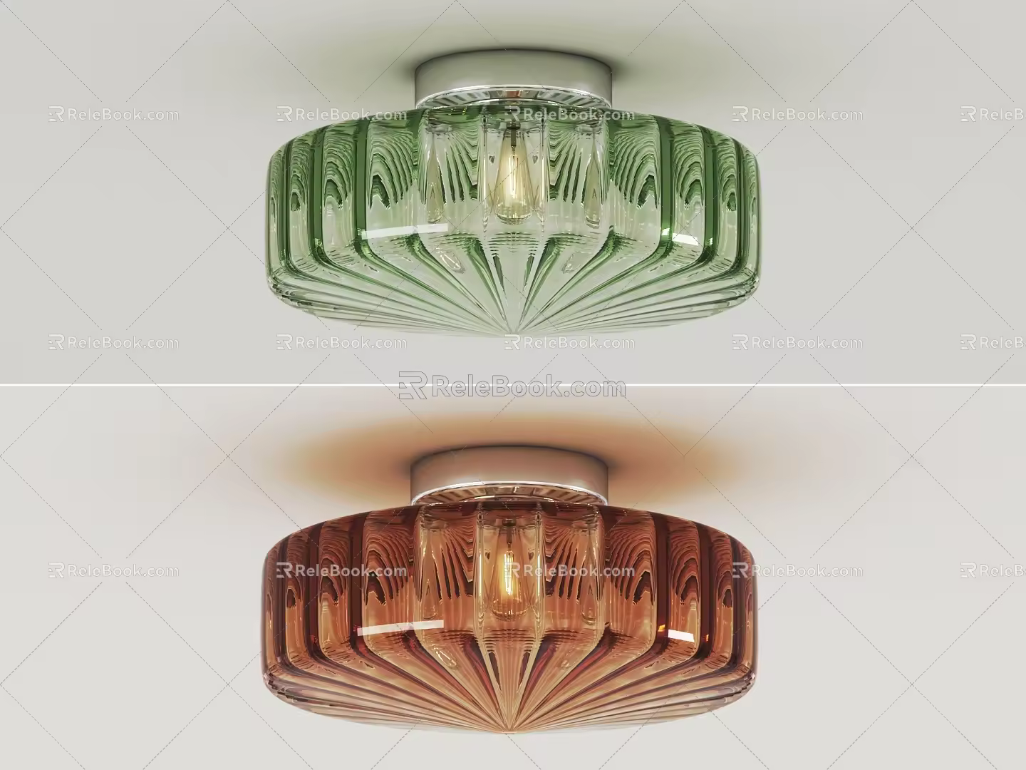 Vintage Ceiling Lamp Middle Ancient Ceiling Lamp Glass Ceiling Lamp 3d model