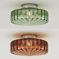 Vintage Ceiling Lamp Middle Ancient Ceiling Lamp Glass Ceiling Lamp 3d model