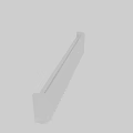 Modern White Wall Light With Vertical Stripes Design Illuminated On Wall