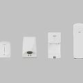 Modern Bathroom Accessories With Hand Soap Dispenser Tissue Holder And Trash Bin