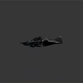Modern Camouflage Drone Design With Four Rotors Spiked Structure And Blue Lights