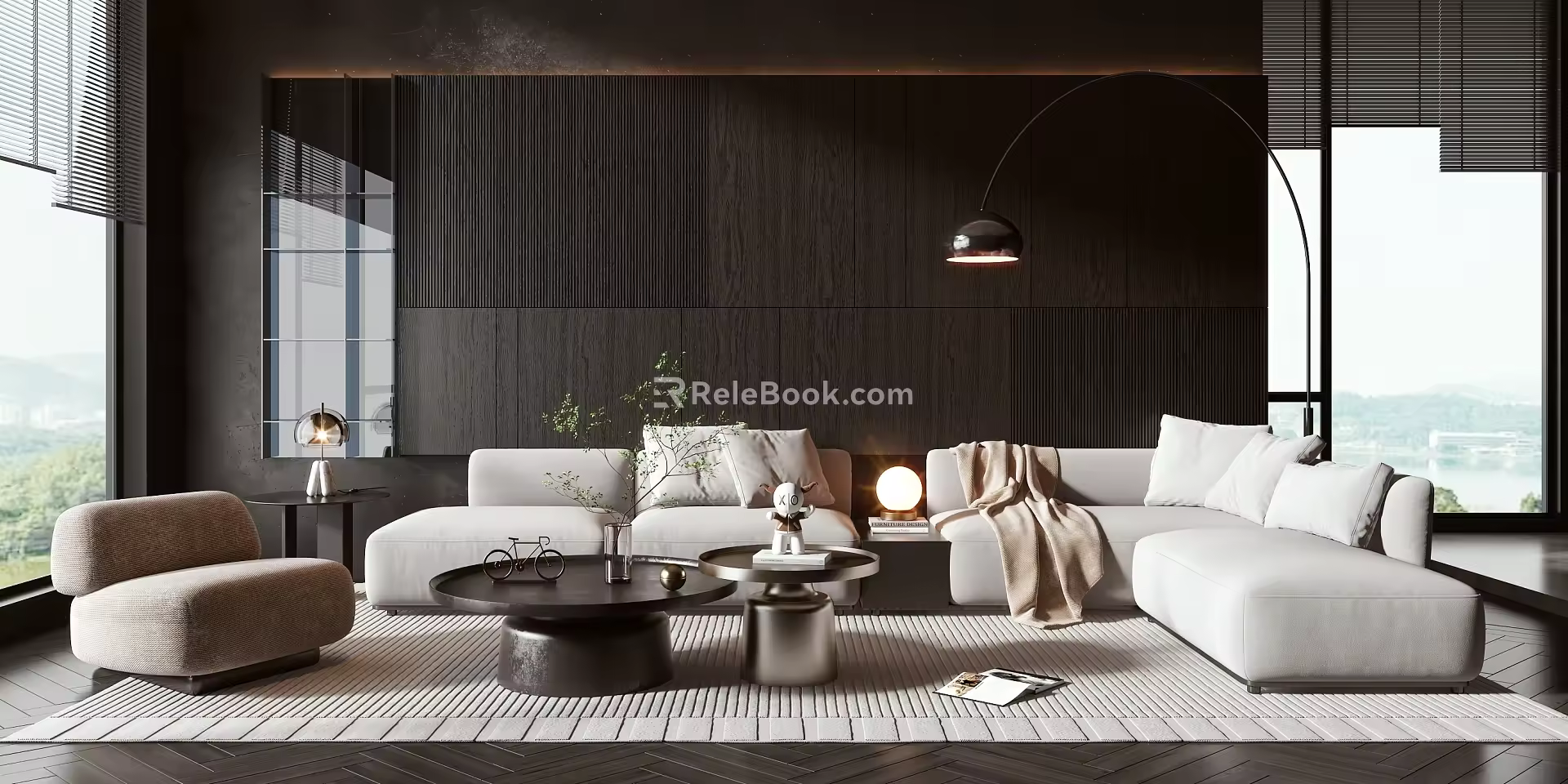 Modern Sofa Coffee Table Combination Sofa Coffee Table 3d model