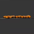 Pile of Fresh Orange Citrus Fruits On Round Natural Stone Plate