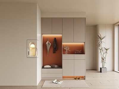 Modern Shoe Cabinet Entrance Cabinet model