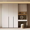 Modern Simple Wardrobe Dressing Table 3d model