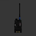 Modern Wireless Doorbell With Black Body Blue Antenna And Home Security Design