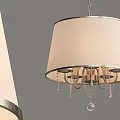 Simple European Chandelier Simple Chandelier 3d model