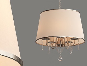 Simple European Chandelier Simple Chandelier 3d model