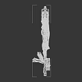 Tactical Worn Rifle Design With Attached Magazines And Ammunition Blocks