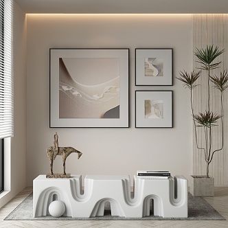 modern decorative painting 3d model