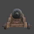 old naval cannon 3d model