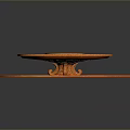 Orange Decorative Sculpture Carving With Multi Layered Circular Design And Intricate Patterns