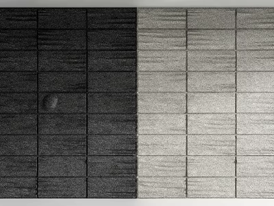 Two Tone Background Wall Design With Dark And Light Panel For Interior Decor 3d model