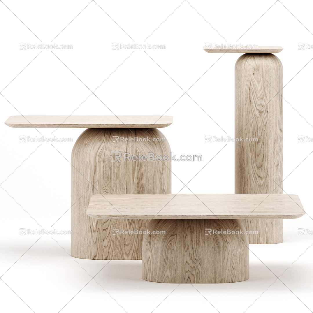 Nordic coffee table 3d model