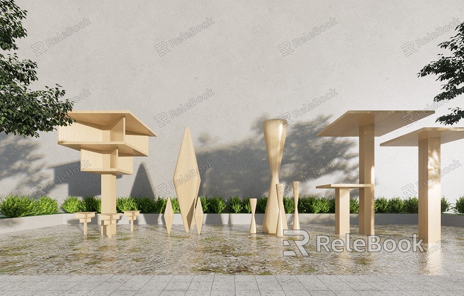 Modern Column Construction Column Decorative Column Structural Column Landscape Column model