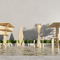 Modern Column Construction Column Decorative Column Structural Column Landscape Column 3d model