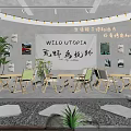WILD UTOPIA Restaurant Outdoor Seating With Barbecue And Beer String Lights And Plants