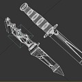 Modern Dagger Sabre Dagger 3d model