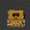Robot Assistant Small Robot Butler Robot Butler Figure Game Figure 3d model