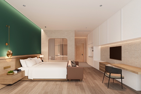 Modern Hotel Rooms 3d model