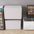 Commercial Display Coolers For Beverages And Pastry With White Floral Chest Freezers