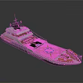 Luxury Yacht Water Transportation With Spacious Deck And Comfortable Seating Areas