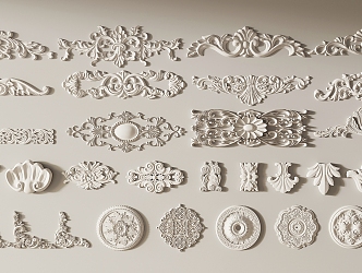 Jianou carved plaster carved 3d model